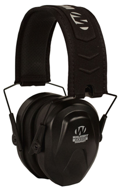 Walkers GWPCRPAS Razor Compact Passive Muff 24 DB Over The Head Black Polymer Fits Youth/Women