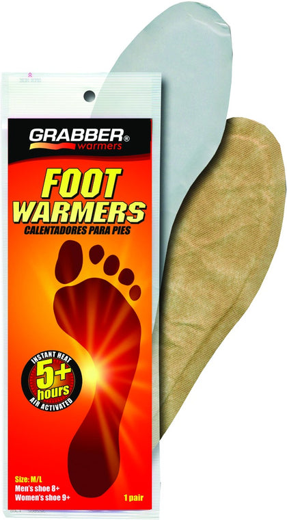 Grabber FWMLES Foot Warmer Insoles Medium-Large