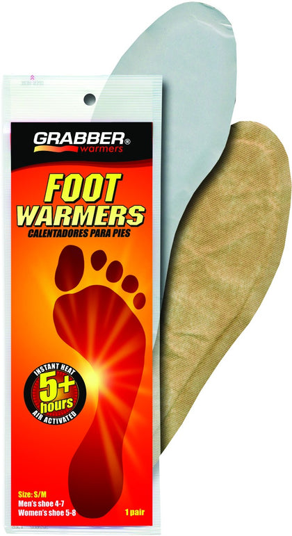Grabber FWSMES Foot Warmer Insoles Small-Medium