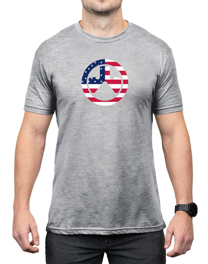 Magpul MAG1281030S Independence Icon Athletic Gray Heather Cotton/Polyester Short Sleeve Small