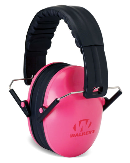Walkers GWPFKDMPK Youth Passive Muff 22 DB Over The Head Pink/Black Polymer