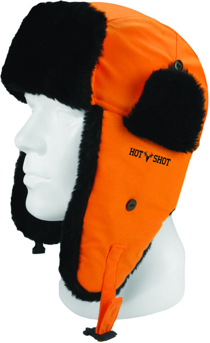 Hot Shot 16-324C-ML Mens Sabre Brushed Tricot Trapper Hat Faux Fur