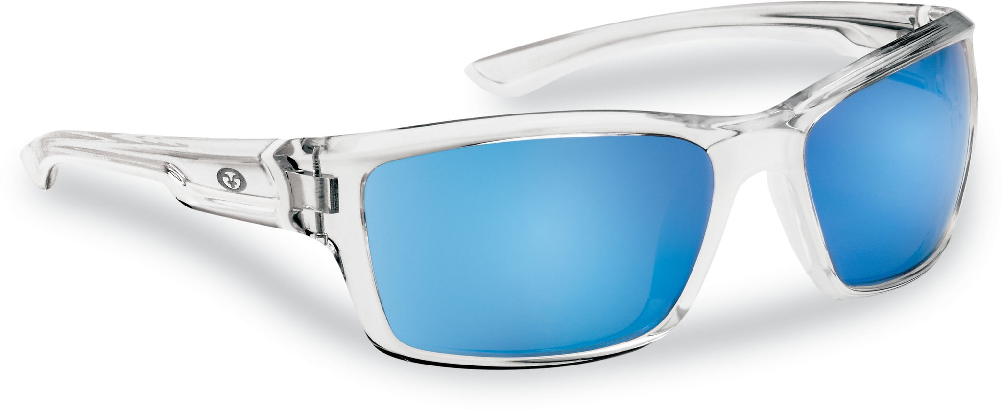 Flying Fisherman 7721CSB Cove Sunglasses Crystal Smoke-Blue Mirror