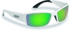 Flying Fisherman 7717WAG Razor Matte White Green Mirror Sunglasses