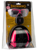 Browning 126373 Range Kit Foam Plastic With Foam 27 DB 36 DB Over The Head Orange Pink/Black Women