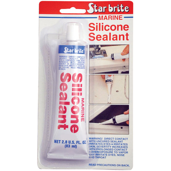 Star Brite 82101 Marine Silicone Sealant 2.8oz Wht