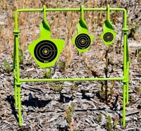 SME SMEST22FLD Spinning Target Handgun Steel Black/Green Bullseye Illustration Impact Enhancement Motion