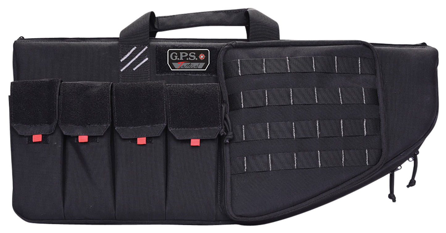 GPS Bags GPST30ARB Tactical AR Case 30" Black 1000D Nylon With Mag & Storage Pockets, Lockable Zippers, External Handgun Pocket & DuPont Teflon Coating