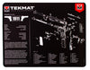 TekMat TEKR17XDMOD2 Springfield Armory XD MOD.2 Cleaning Mat Springfield XD Mod.2 Parts Diagram 11" X 17"