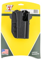 Comp-Tac C241GL044RBKN International OWB Black Kydex Belt Slide/Paddle Compatible W/ Glock 17 Gen5 Belt 1.50" - 2.25" Wide Right Hand