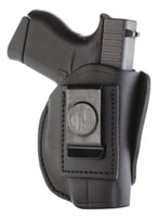 1791 Gunleather 4WH2SBLR 4-Way IWB/OWB Size 02 Stealth Black Leather Belt Clip Compatible W/Ruger LCP/S&W Bodyguard/Glock 42/43/43X Right Hand