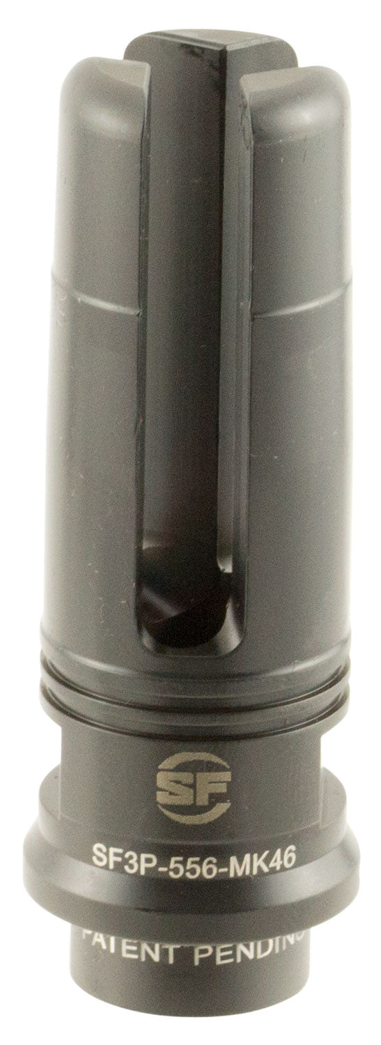 SureFire SF3P556MK46 SOCOM 3-Prong Flash Hider 5.56x45mm NATO 9/16"-24 Tpi Steel Black Nitride