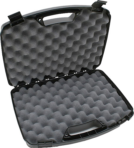 MTM Case-Gard 809-40 Double Handgun Case Made Of Polypropylene With Textured Black Finish, Foam Padding & Snap-Latches 14" X 10" X 3.10" Interior Dimensions