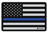 TekMat TEKR17POLICE Police Support Cleaning Mat Blue Line Flag 11" X 17"