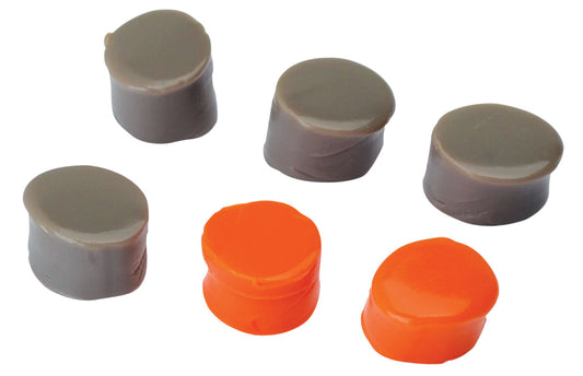 Walkers GWPSILPLGOFDE Silicone Putty 32 DB In The Ear Flat Dark Earth/Orange Adult 3 Pack