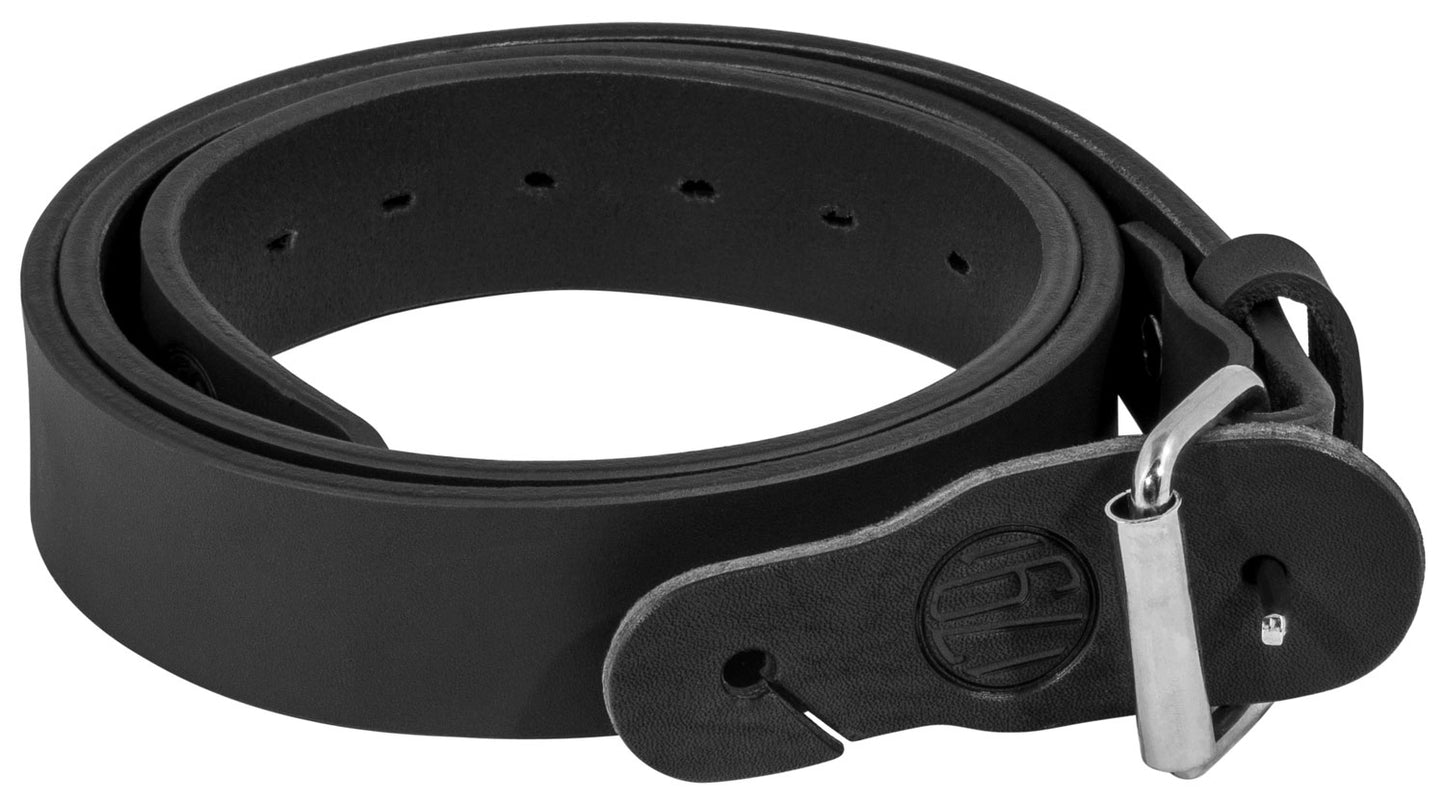 1791 Gunleather BLT014044SBLA 01 Gun Belt Stealth Black Leather 40/44 1.50" Wide Buckle Closure