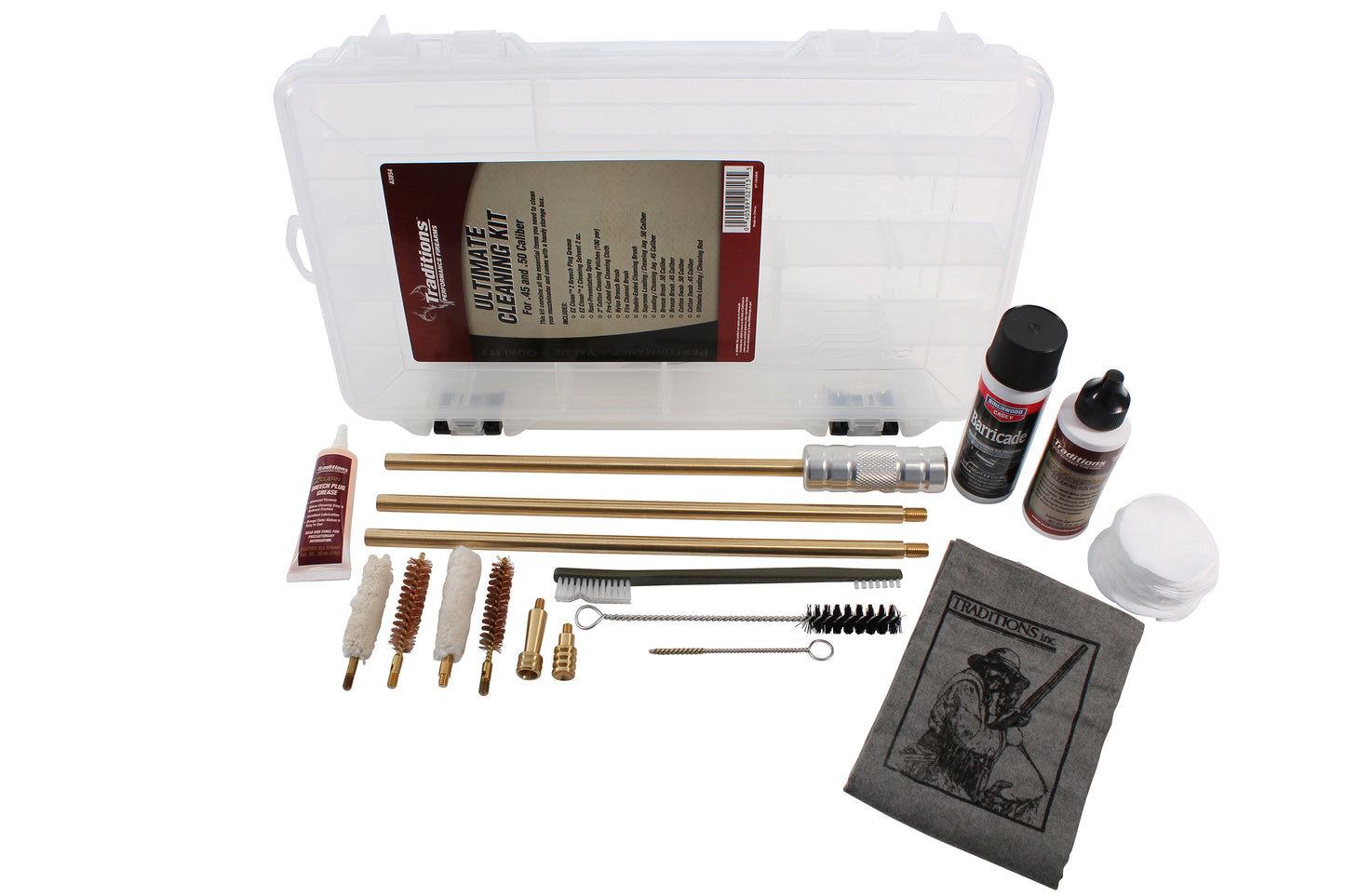 Traditions A3854 Ultimate Cleaning Kit With Plano Box .45.50 Caliber