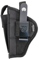 Bulldog FSN7 Extreme OWB Black Nylon Belt Loop/Clip Fits S&W M&P/2-4" Standard Auto/Glock 19 Ambidextrous