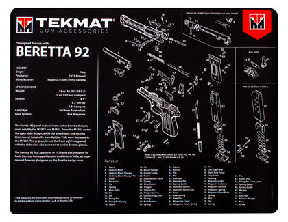 TEKMAT ULTRA PSTL MAT 1911 BLK