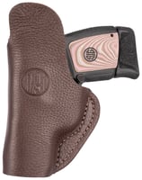 1791 Gunleather FCD1BRWL Fair Chase IWB Size 01 Brown Leather Deer Hide Belt Clip Fits Ruger LCP 380/S&W Bodyguard Left Hand