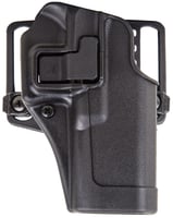 Blackhawk 410525BKR Serpa CQC OWB Size 25 Matte Black Polymer Belt Loop/Paddle Fits S&W M&P/SD Right Hand