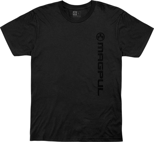 Magpul MAG1113-001-S Vertical Logo Black Cotton Short Sleeve Small