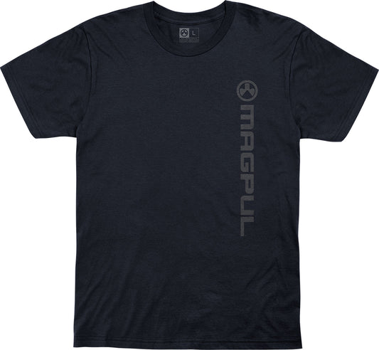 Magpul MAG1113-410-S Vertical Logo Navy Cotton Short Sleeve Small