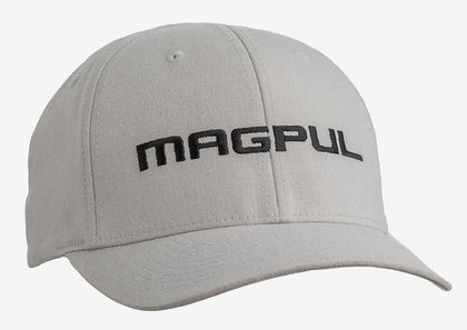 Magpul MAG1103-020-L/XL Wordmark Stretch Fit Hat Gray