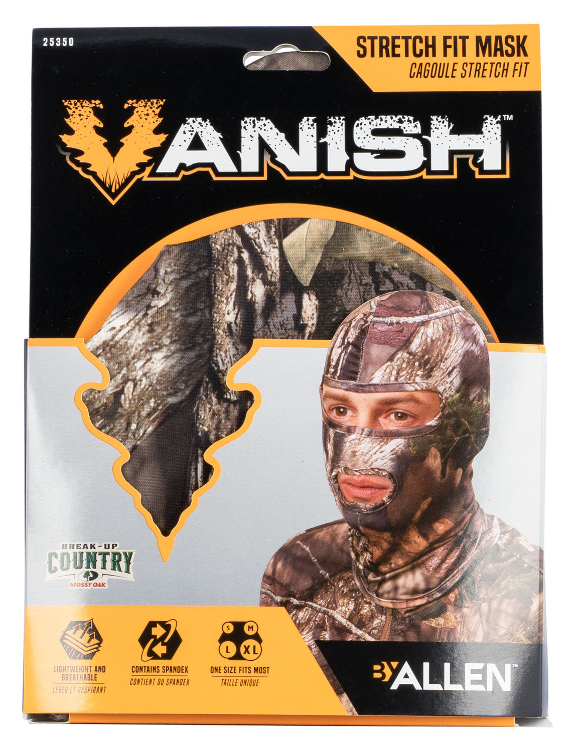Vanish 25350 Stretch Fit Mask Mossy Oak Break-Up Country Spandex Full Face Mask OSFA