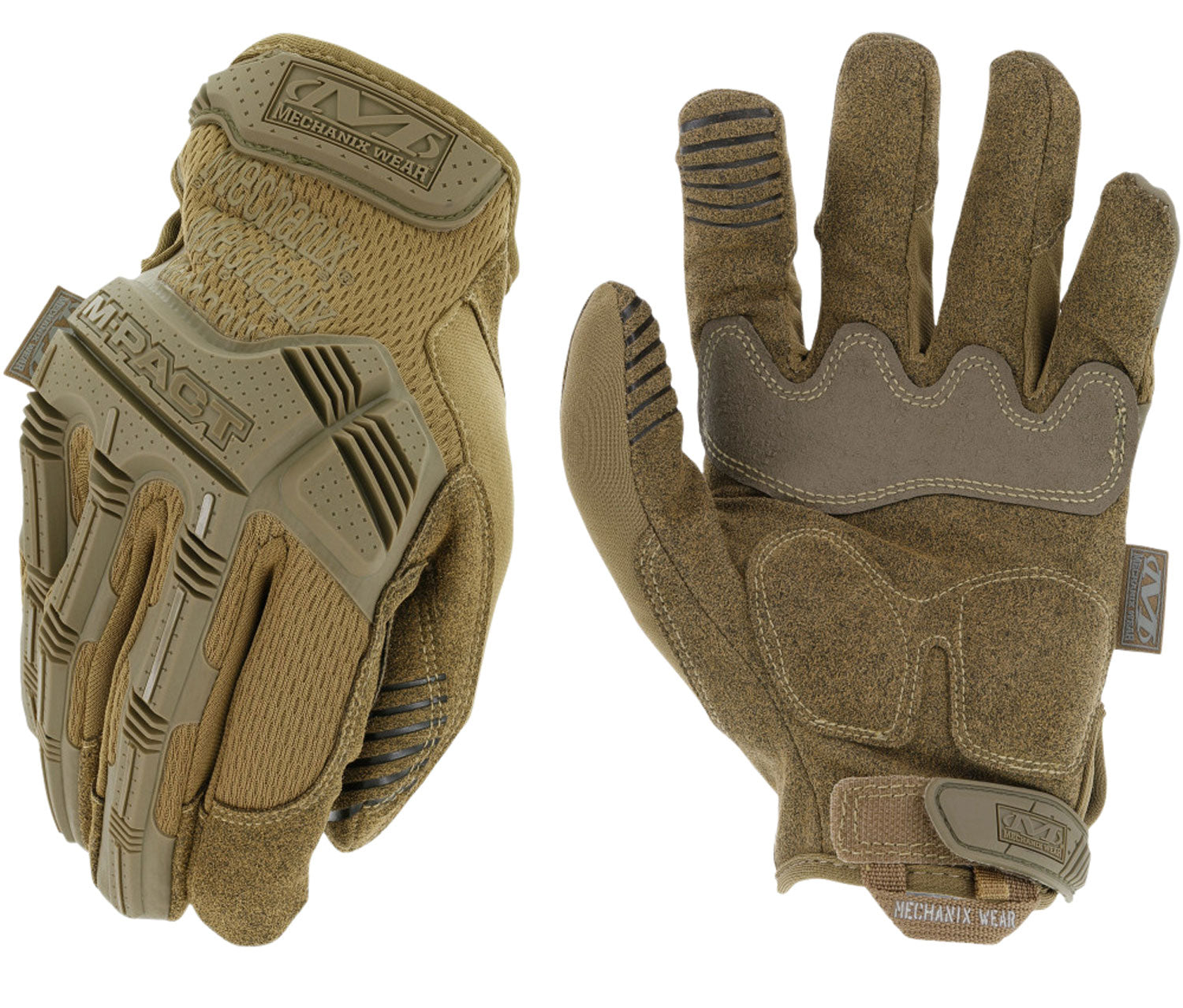 Mechanix Wear MPT-72-010 M-Pact Gloves Coyote Touchscreen Synthetic Leather Large