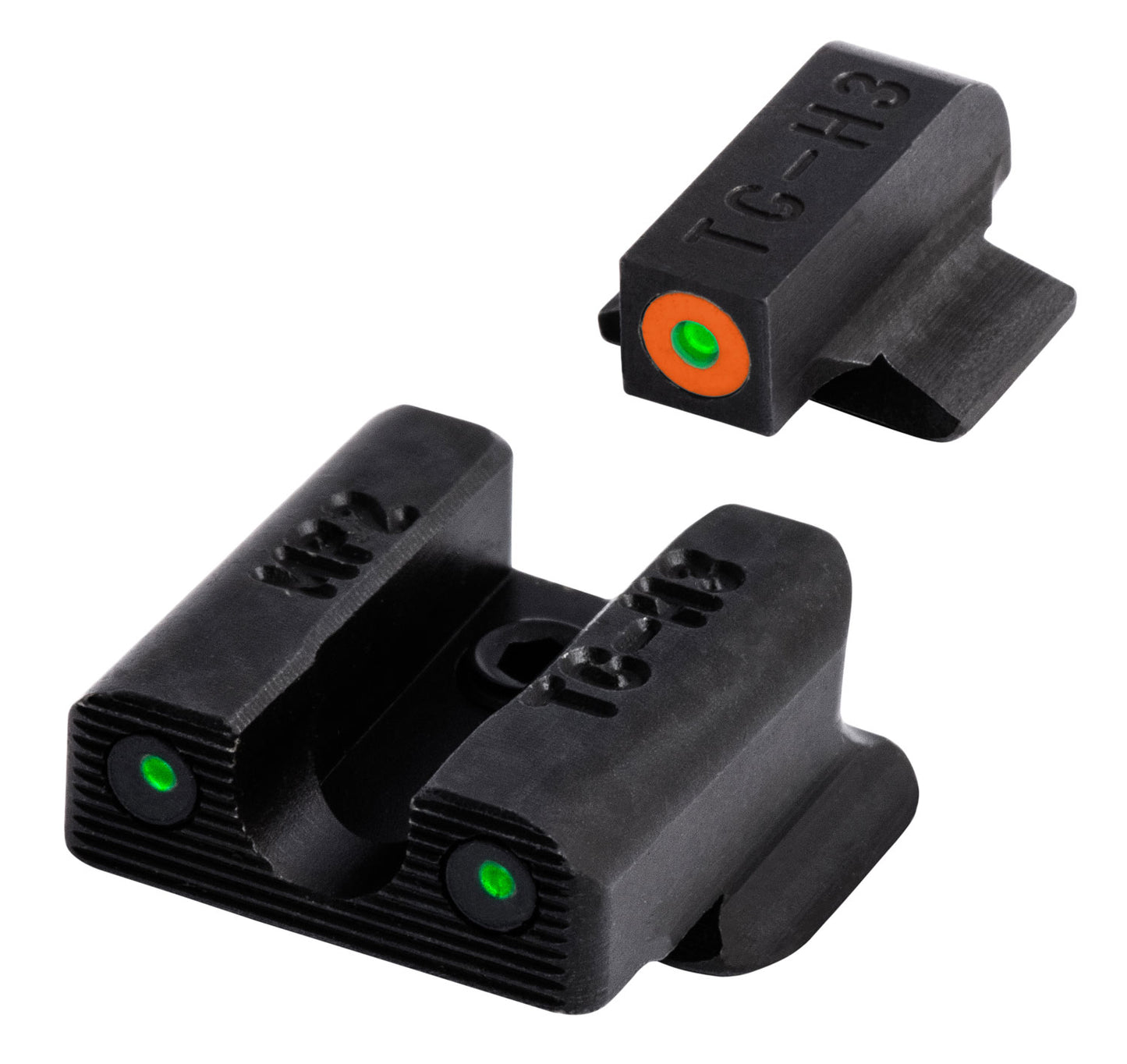 TruGlo TG231MP2C Tritium Pro Black | Green Tritium White Outline Front Sight Green Tritium Rear Sight