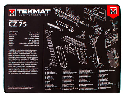 TekMat TEKR20CZ75 CZ 75 Ultra 20 Cleaning Mat CZ-75 Parts Diagram 15