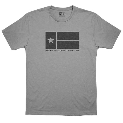 Magpul MAG1201-030-S Lone Star Athletic Gray Heather Cotton/Polyester Short Sleeve Small