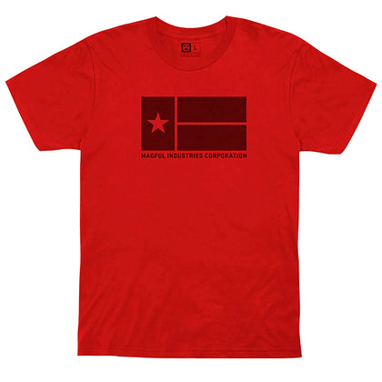 Magpul MAG1201-610-S Lone Star Red Cotton/Polyester Short Sleeve Small