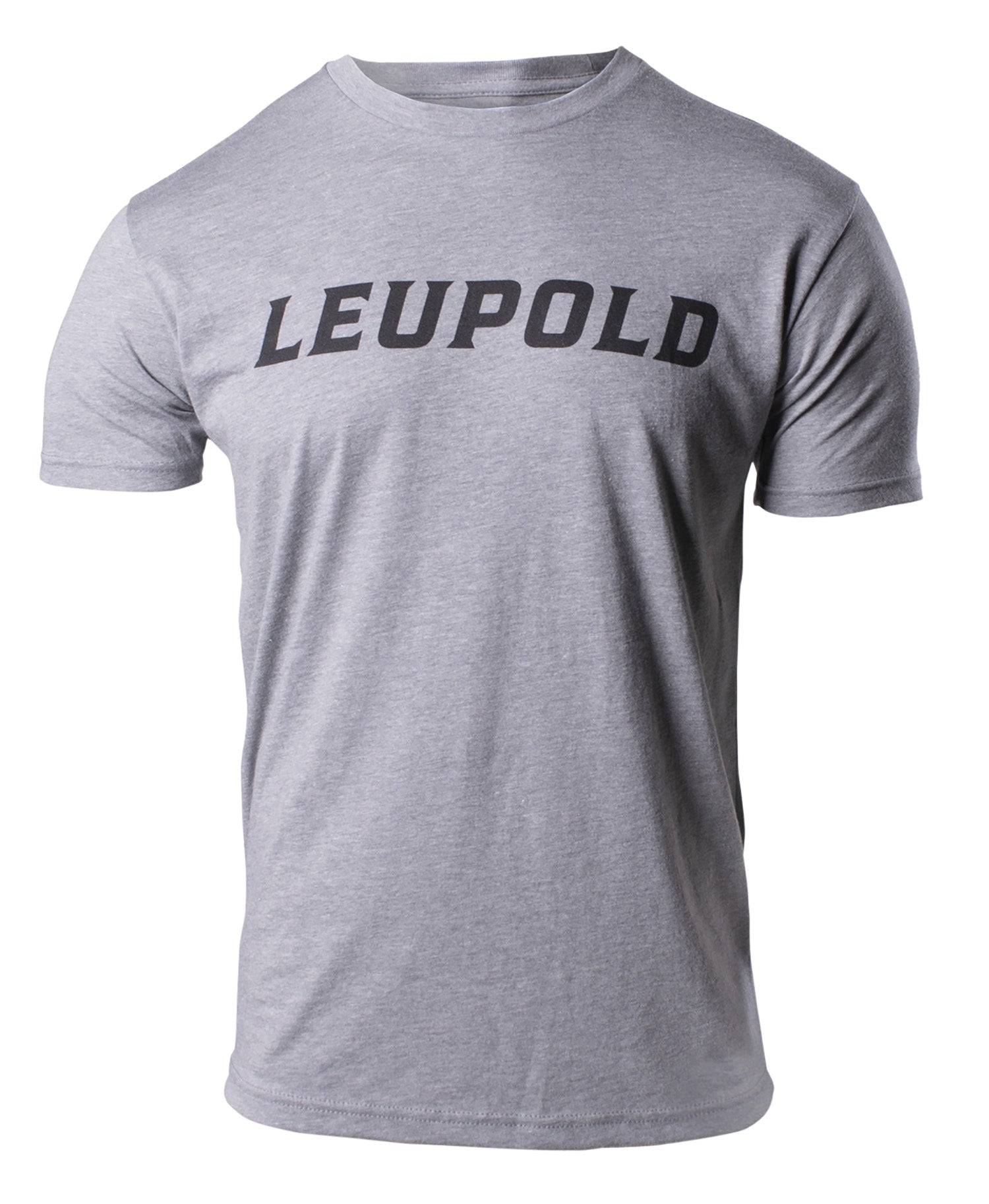 Leupold 180229 Wordmark Graphite Heather Cotton/Polyester Short Sleeve Medium