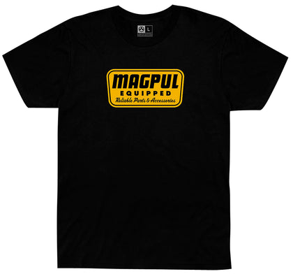 Magpul MAG1205-001-L Equipped Black Cotton/Polyester Short Sleeve Large