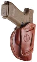 1791 Gunleather 3WH6CBRA 3-Way IWB/OWB Size 06 Classic Brown Leather Belt Loop Fits Beretta 92 Fits Walther PPQ Fits Sig P320 Ambidextrous Hand