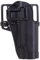 Blackhawk 410500BKL Serpa CQC OWB Size 00 Matte Black Polymer Belt Loop/Paddle Compatible W/Glock 17/22/31/47 Left Hand