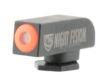 Night Fision GLK000001OGX Tritium Front Sight Fixed Orange Ring/Black Frame, Compatible W/Glock 17/19/34/43/48 Post Mount