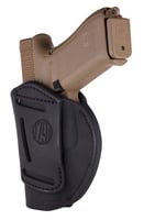 1791 Gunleather 4WH5SBLR 4-Way IWB/OWB 05 Stealth Black Leather Belt Clip Fits S&W M&P/Springfield XD/Glock 17/HK VP9