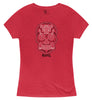 Magpul MAG1218612S Sugar Skull Womens Red Heather Cotton/Polyester Short Sleeve Small