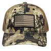 Outdoor Cap USA-170 USA Flag Veil Whitetail/Brown Adjustable Snapback OSFA Structured