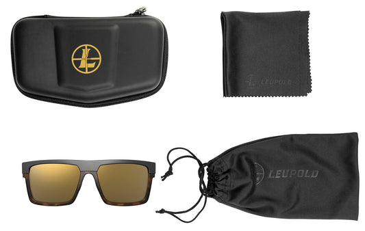 Leupold 179101 Performance Wear Becnara Bronze Mirror Lens Polycarbonate Matte Black/Tortoise Frame