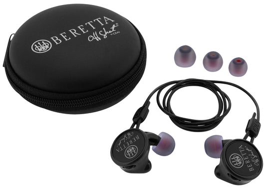 Beretta USA CF081A21560951 Mini Headset Comfort Plus Silicone Ear Piece 32 DB In The Ear Black