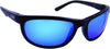 Sea Striker 297 Outrigger Sunglasses Blk Frame/Blue Mirror