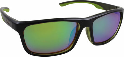 Sea Striker 251 Keeper Sunglasses Black Frame/Green Mirror Polarized