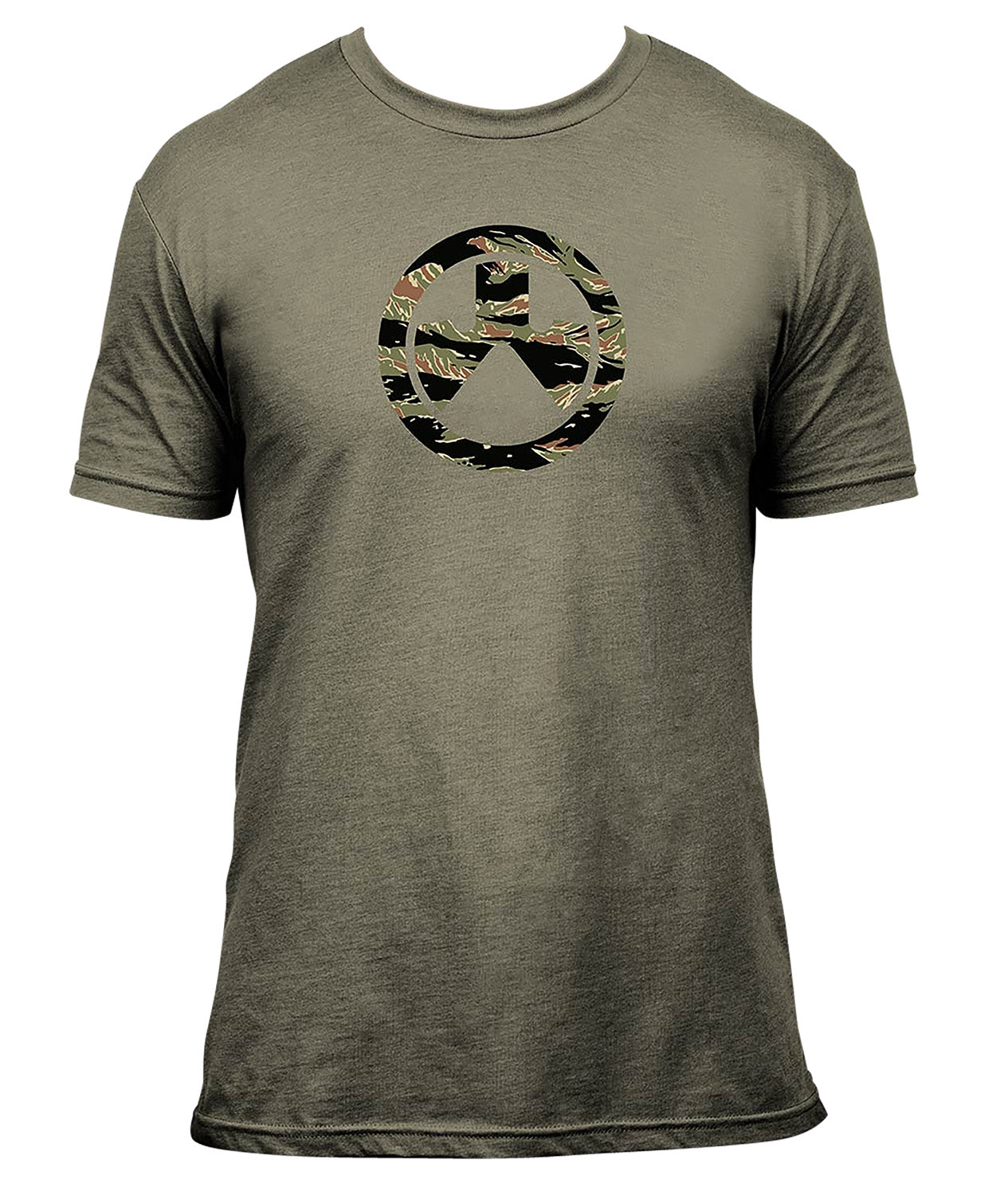 Magpul MAG1292-317-S Tiger Stripe Icon Olive Drab Heather Cotton/Polyester Short Sleeve Small