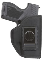 1791 Gunleather PNIWB1BLKL Premium Nylon IWB Size 01 Black Ballistic Nylon Belt Clip Left Hand