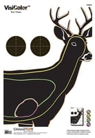 Champion Targets 45823 VisiColor Deer Paper Hanging Pistol/Rifle 13" X 18" Multi-Color Includes Pasters 10 Pack