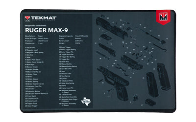 TEKMAT PSTL MAT FOR RUGER MAX 9 BLK